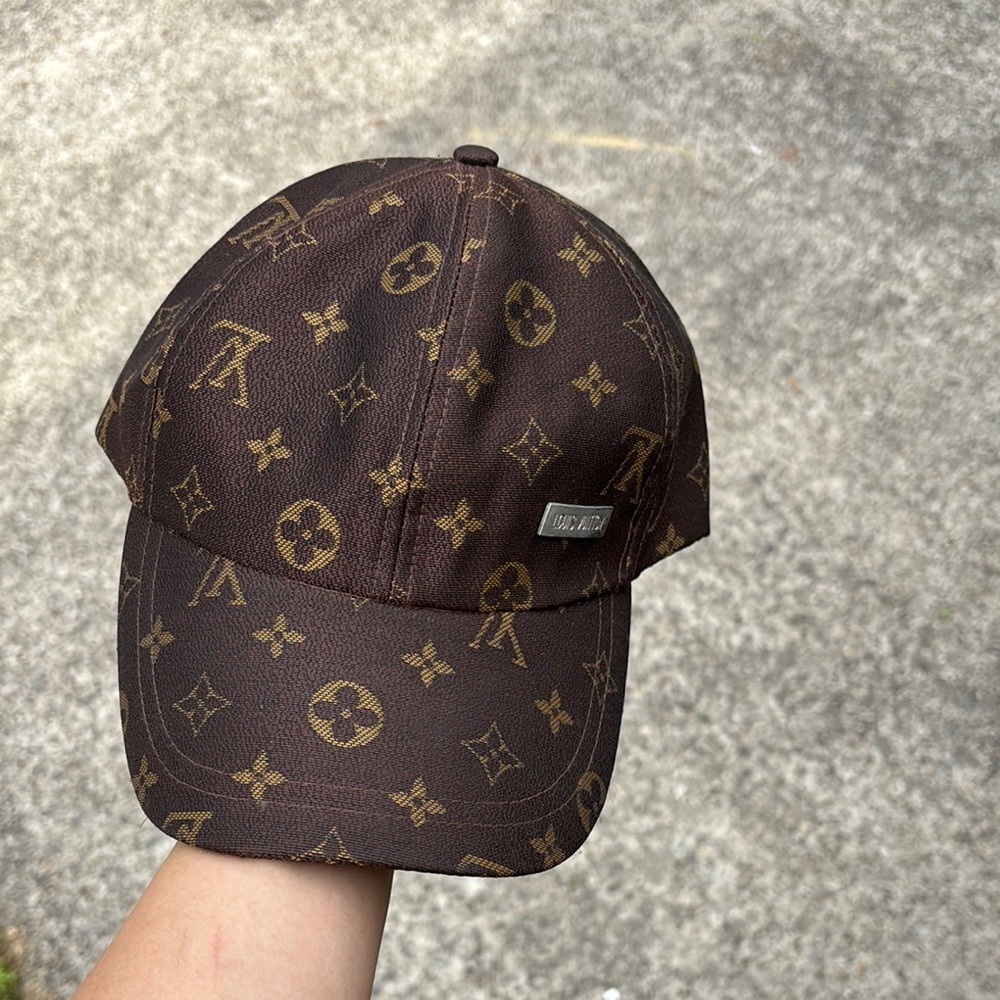 Louis Vuitton Brown and Gold Monogram Hat